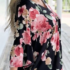 V neck babydoll dress